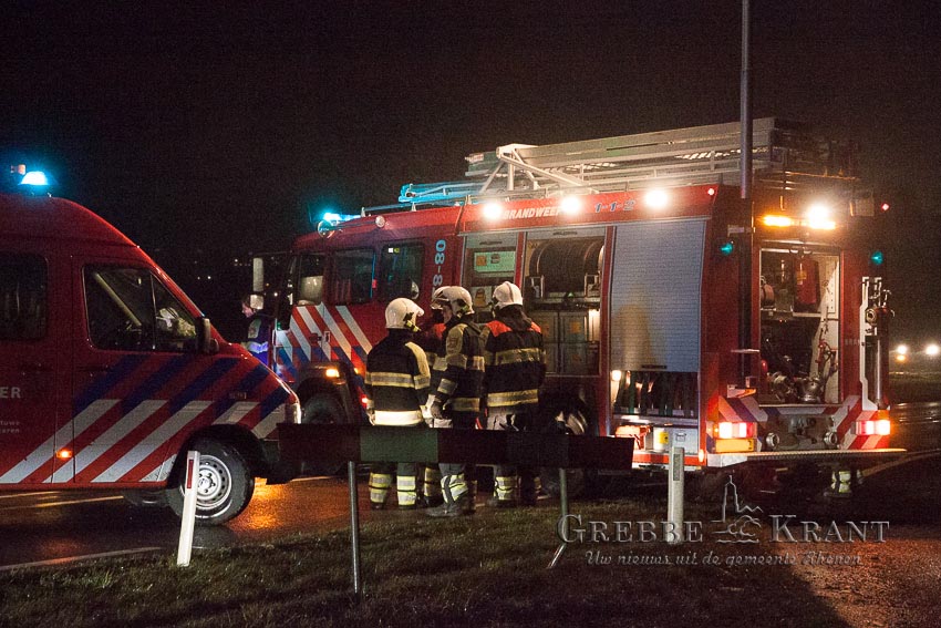 Rhenen, 16 december 2015. Frontale aanrijding op de Rijnbrug. Fotograaf: Hans Hoekstra