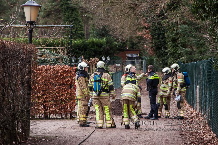Rhenen, 9 januari 2016. Gaslek nabij Rhenendael. Fotograaf: Hans Hoekstra