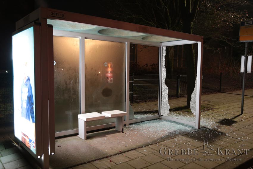 Rhenen, 01 januari 2016. Bushalte Papaverstraat. Fotograaf: Peter Kuhl.