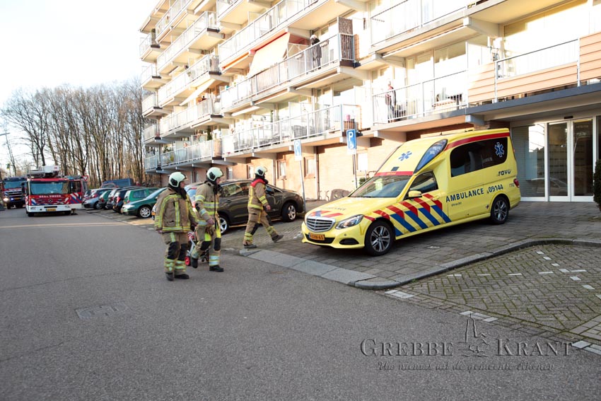 Rhenen, 08 januari 2016. Kleine brand Kleine Kampen. Fotograaf: Peter Kuhl.