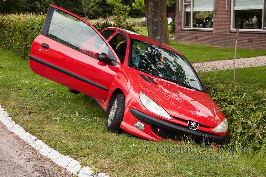 Rhenen, 13 juni 2016. Auto in de sloot. Fotograaf: Hans Hoekstra