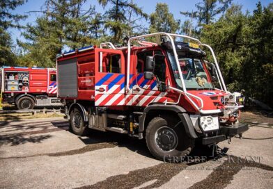 Bosbrand bij trimbaan aan de Autoweg Bosbrand bij trimbaan aan de Autoweg